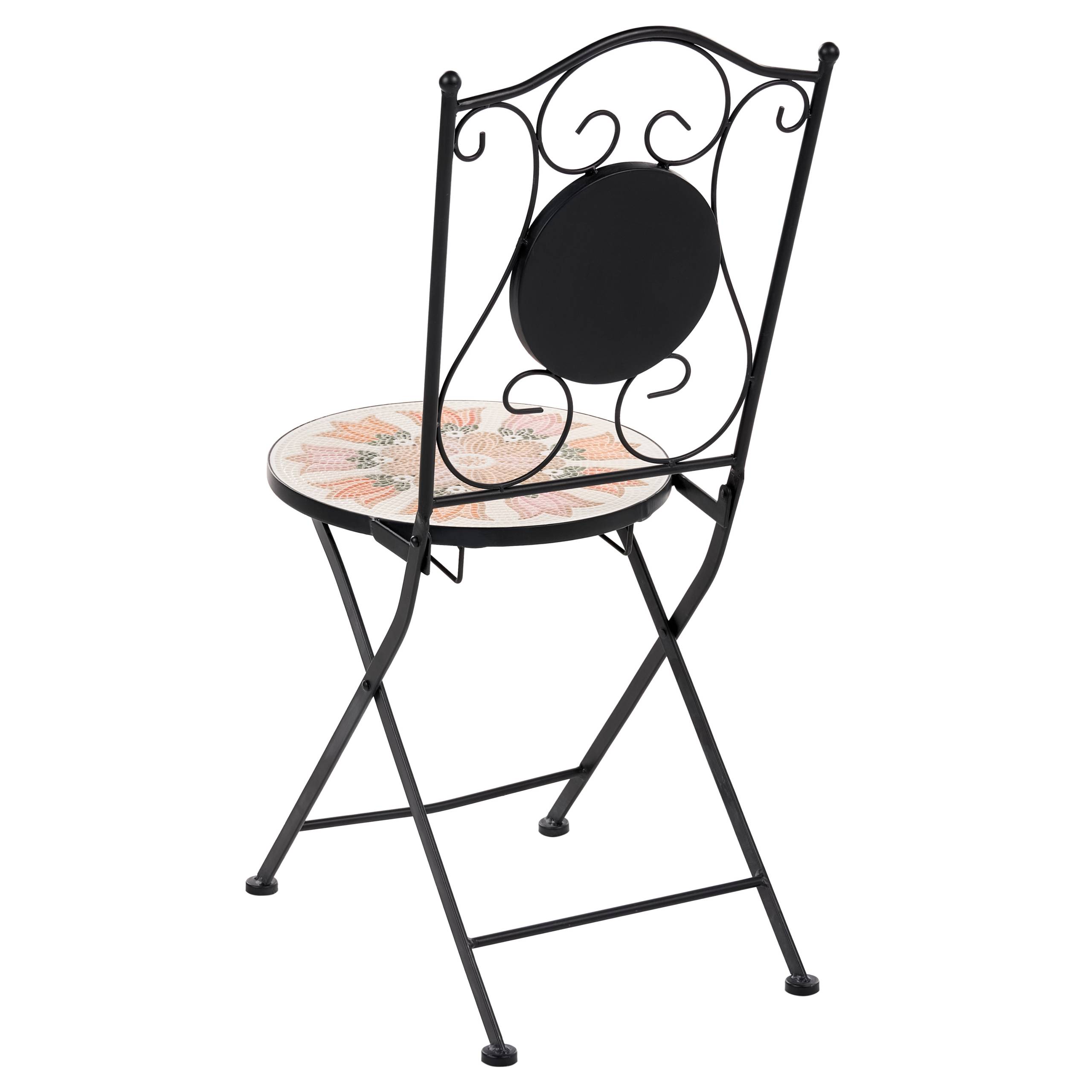Beliani - Chaise de jardin Métal Multicolore SETTALA - 40x44x90- Beliani - Image 6
