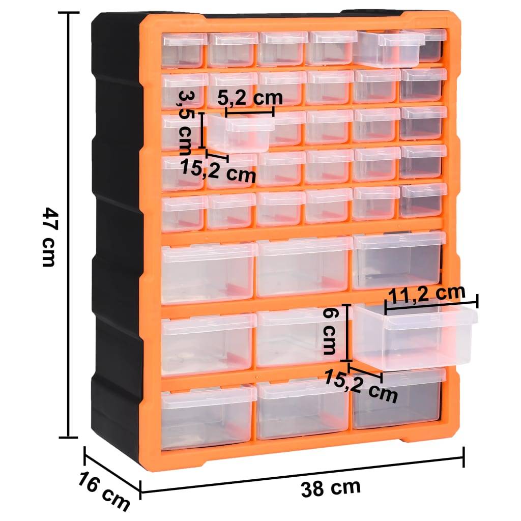 Helloshop26 - Organisateur multi-tiroirs avec 39 tiroirs 47 cm - Image 6