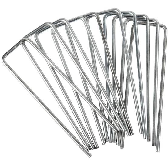 Lot de 10 Agrafes métalliques galvanisées WERKA PRO 15x4cm - Image 1