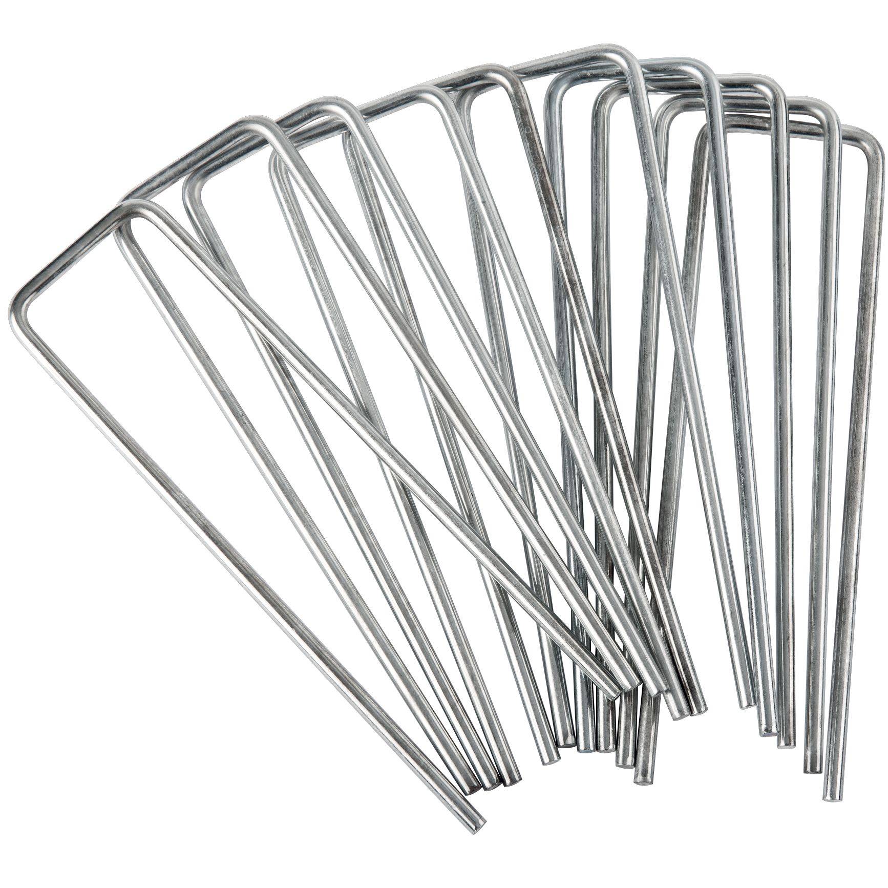 Lot de 10 Agrafes métalliques galvanisées WERKA PRO  15x4cm