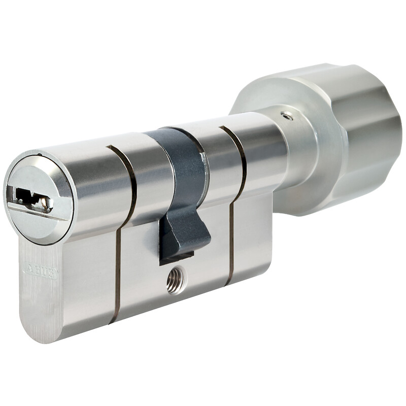 Cylindre à bouton P6PS PréSnap Varié - 30 x 30 mm - Bouton 30 mm - Laiton nickelé - ABUS - 5017699-01 - Image 2