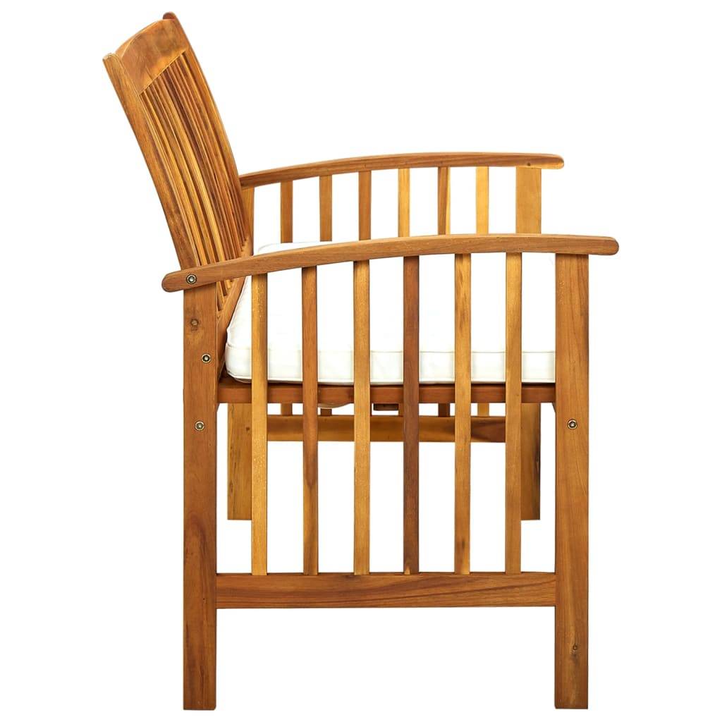 Prolenta Premium - Banc de jardin Blanc 64 X 119 cm - Prolenta Premium - Image 3