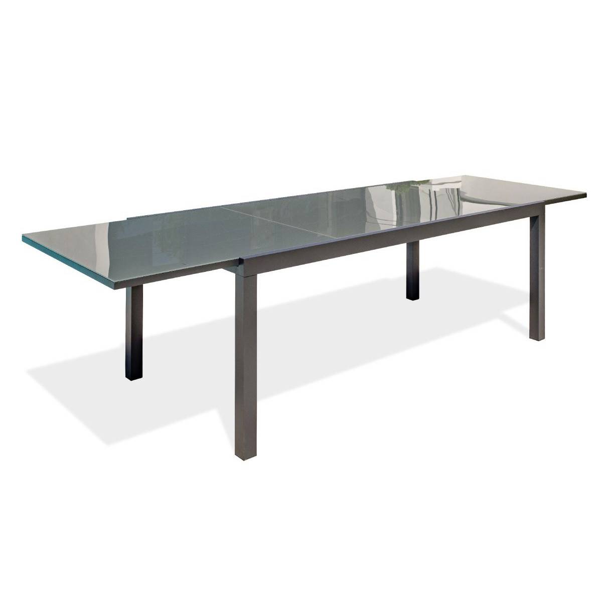 Dcb Garden - Table de Jardin Extensible "Tolede" 200-300cm Gris Anthracite - Image 1