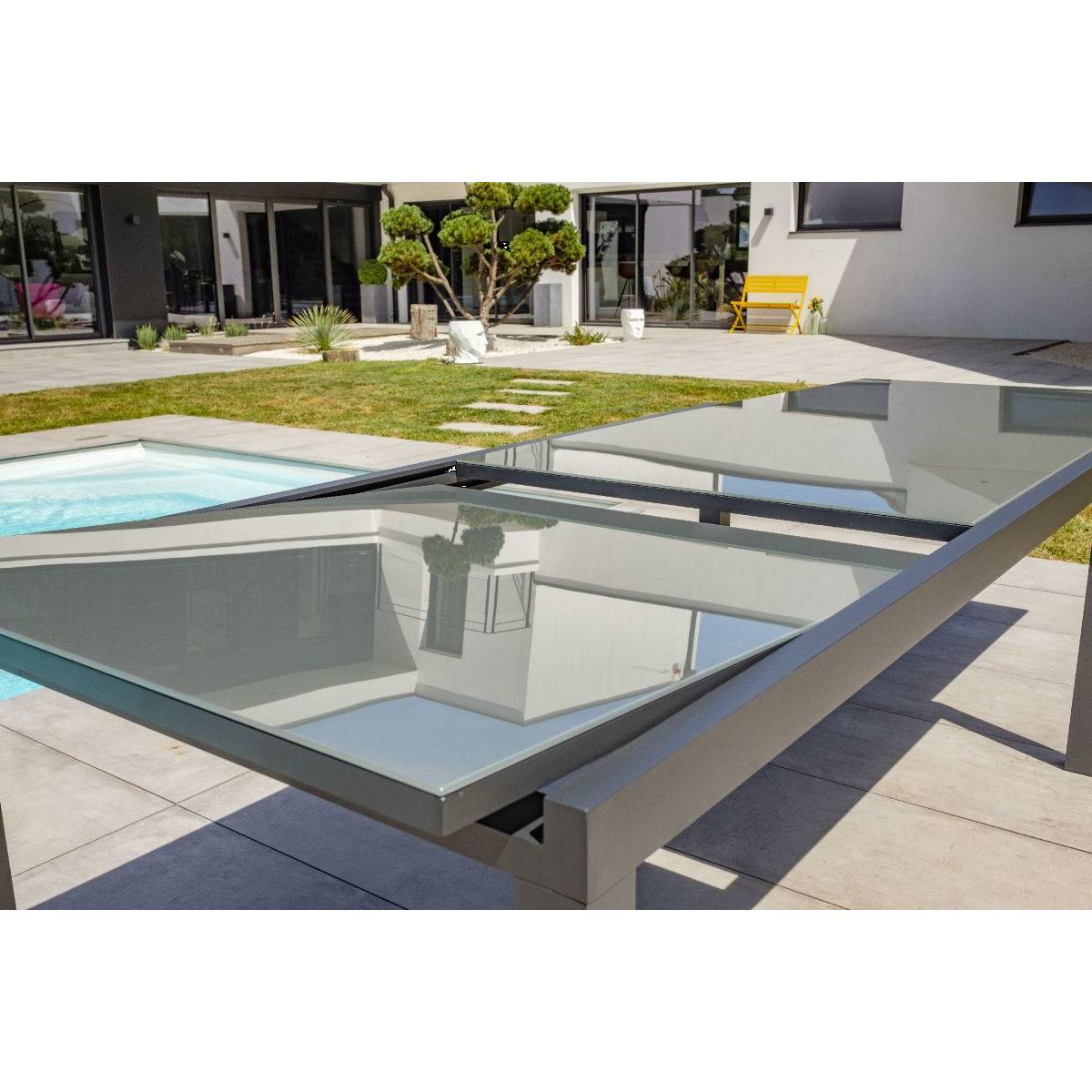 Dcb Garden - Table de Jardin Extensible "Tolede" 200-300cm Gris Anthracite - Image 2