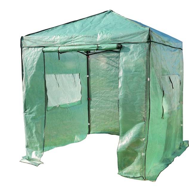 Jany France - Serre Pliable avec bache - L.245xP.245xH.250 cm - Ouverture rapide Jany