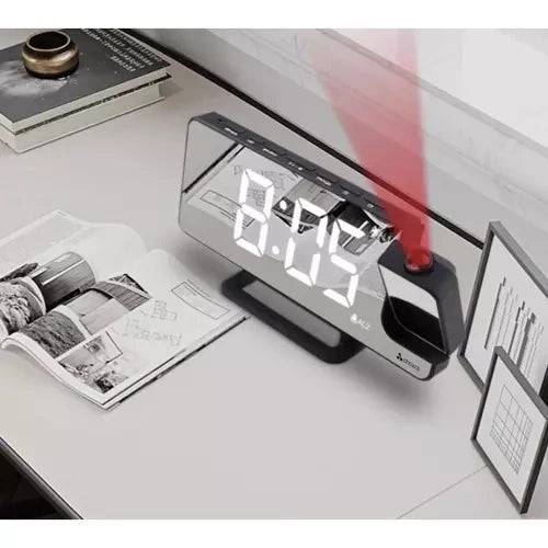 Entrepotbrico - Réveil - Horloge LED avec projecteur Izoxis 19576 - Image 4