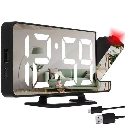 Entrepotbrico - Réveil - Horloge LED avec projecteur Izoxis 19576