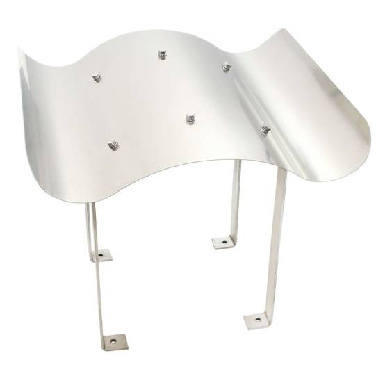 Chapeau de Cheminée Rectangulaire Acier Inox Protection Anti-Pluie 60 x 80 cm - ComfortXL Outdoor Living - Image 2