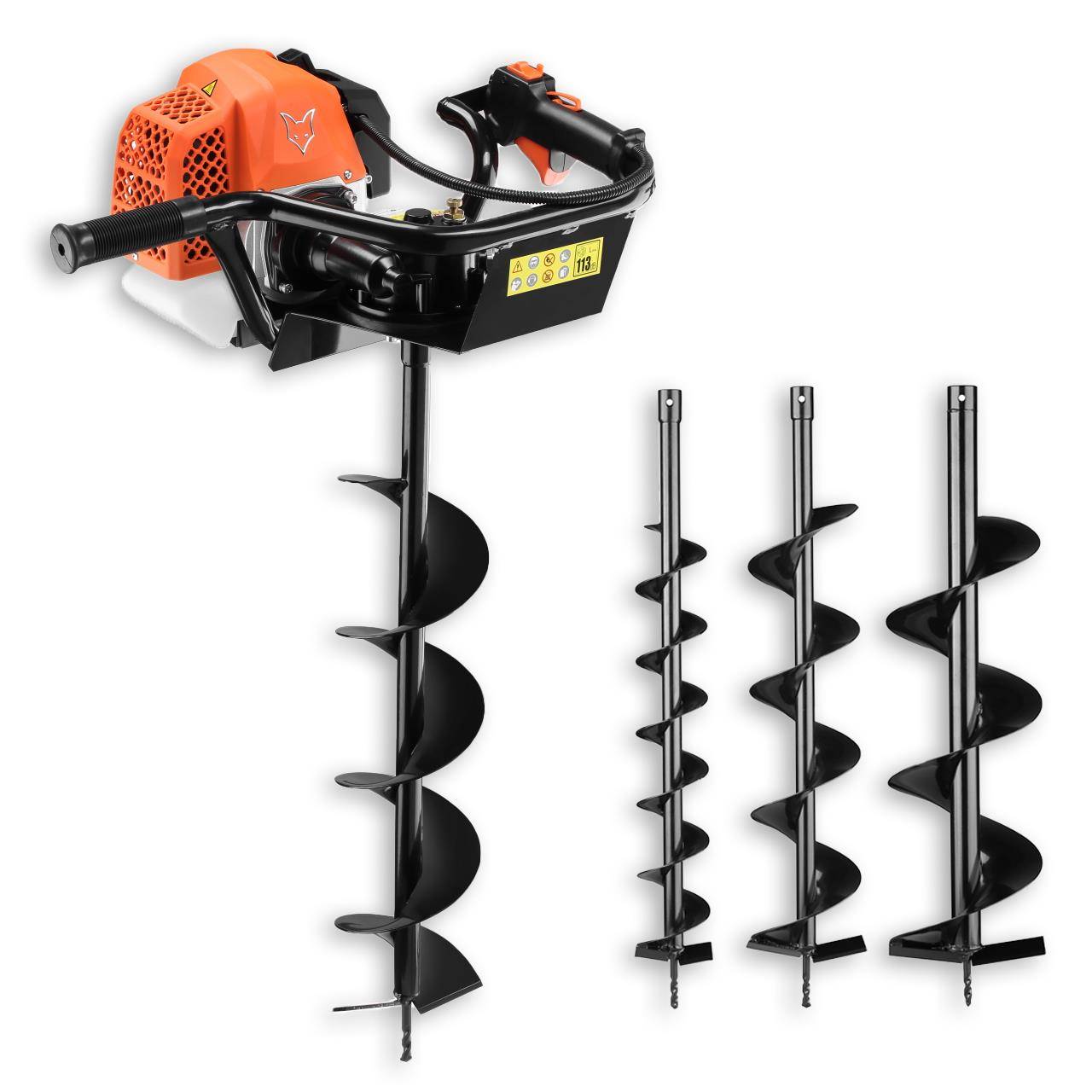 FUXTEC - Tarière thermique - FUXTEC FX-EB162 - 62cm3 mèches 80cm et diamètre 100, 150 et 200mm - Image 1