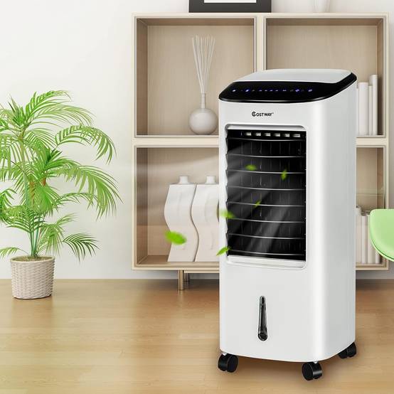 Climatiseur Mobile Silencieux 4-en-1, Réservoir d'Eau de 7L, Rafraîchisseur d'Air avec Télécommandé, Ventilateur à 3Vitesses, Minuterie de 7,5H - Image 8