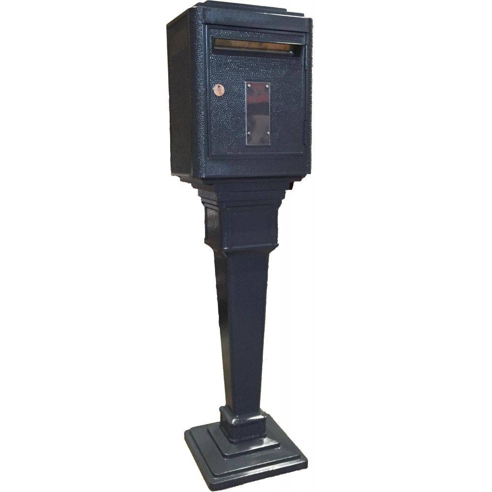 La Boite Jaune - Colonne pour boîte aux lettres en aluminium grand modèle 1950 - Image 4