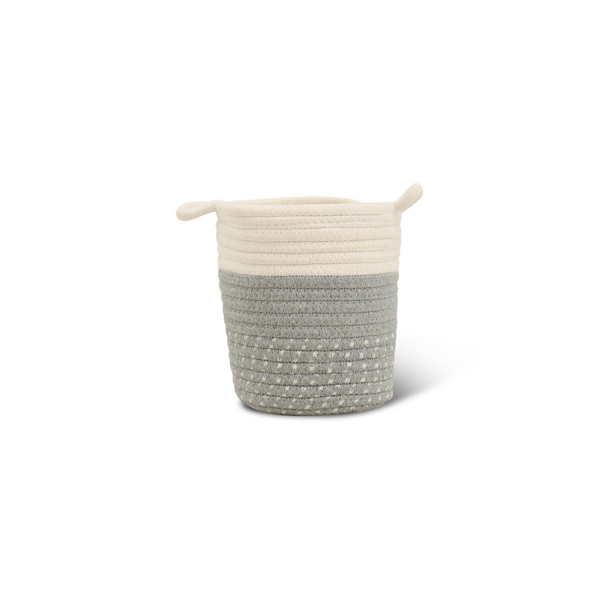 PANGIVO - Panier fibres naturelles gris 14 x 14 x 14 cm - PANGIVO