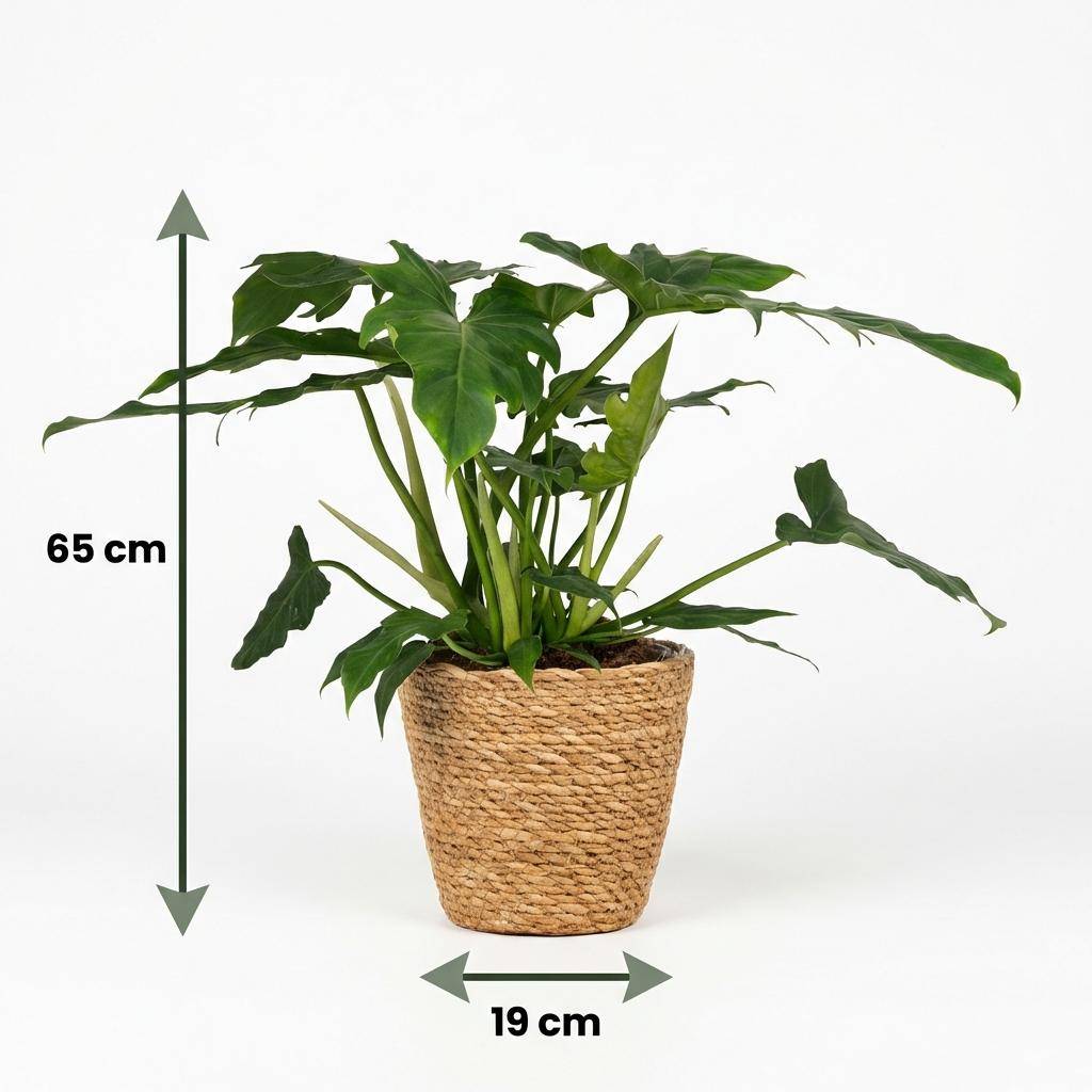 Philodendron Lacerum - Pot de 19cm - Hauteur 65cm - Panier - Plantes d'intérieur - Image 5