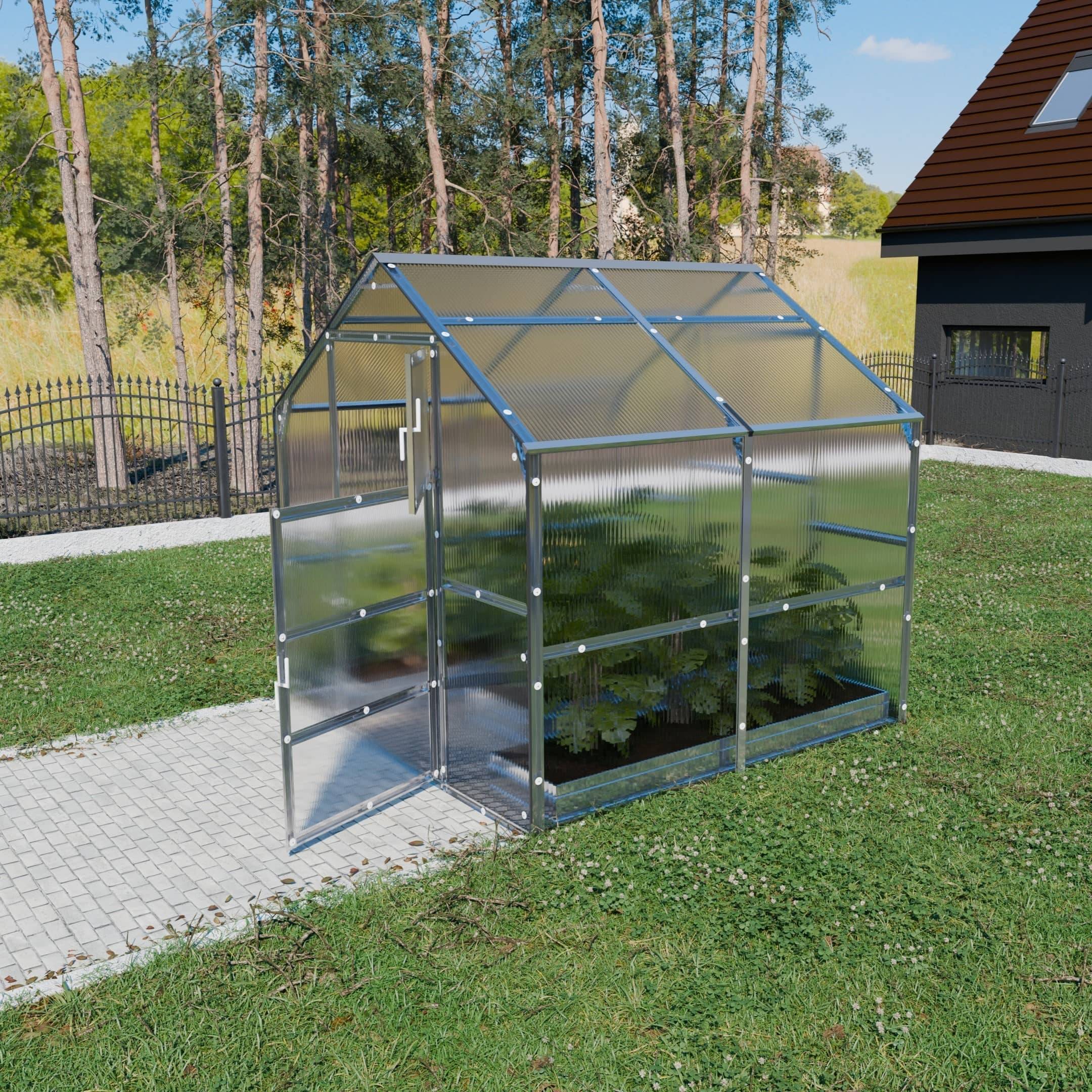 Serre KLASIKA BERNARD 2,35 x 2 m (4,7 m²), 6 mm avec revêtement en polycarbonate - Image 1