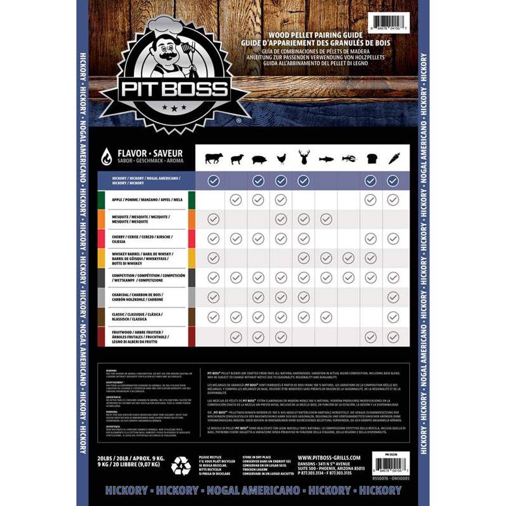 Sac de pellets fumage Pit Boss Hickory 9kg - Image 2