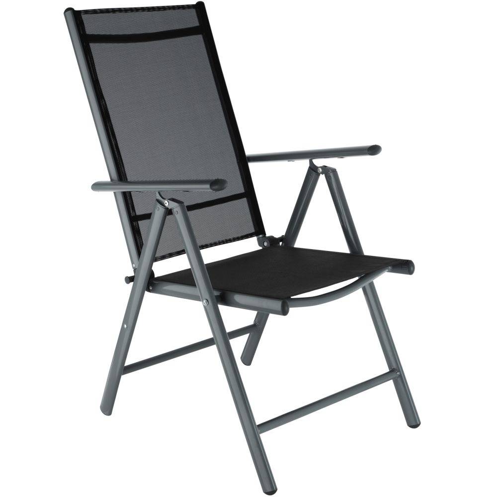 Helloshop26 - Salon de jardin aluminium 6 places gris foncé - Image 3
