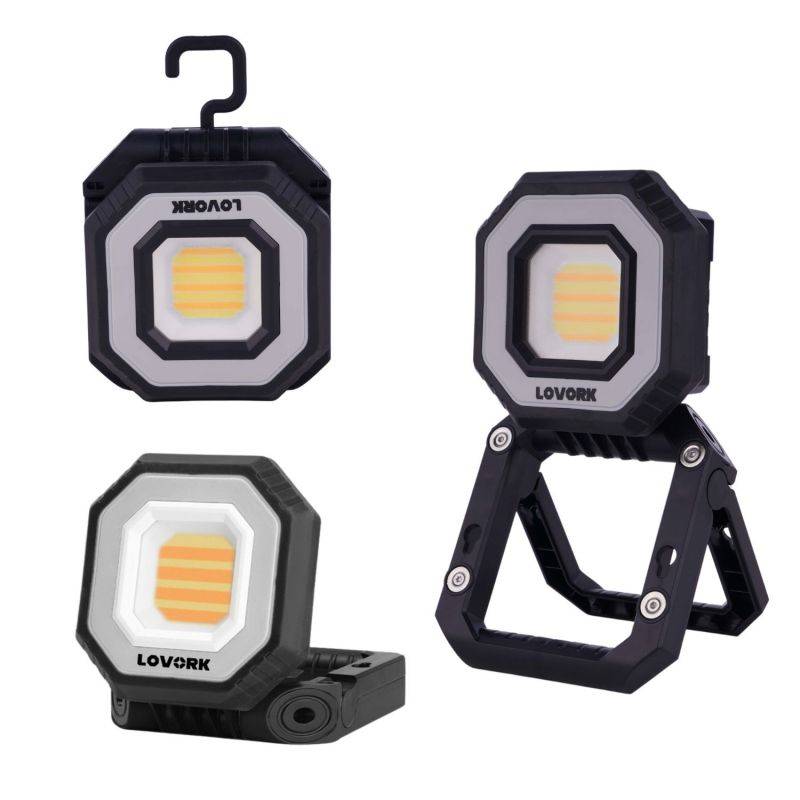 Lampe à LED rechargeable 900LM / 12W - Plusieurs modes d'éclairage - HIDA LOVORK - Image 2