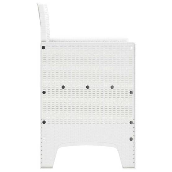 Chaise de jardin polypropylènes blanc 53 x 49 x 85 cm, Poids :13kg - PANGIVO - Image 7