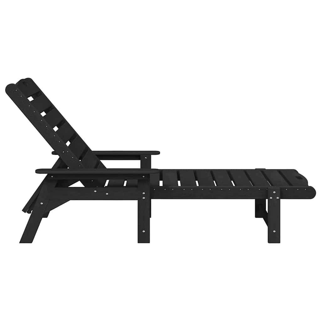 PANGIVO - Transat Noir HDPE 195,5 x 53 x 98,5 cm - PANGIVO - Image 5