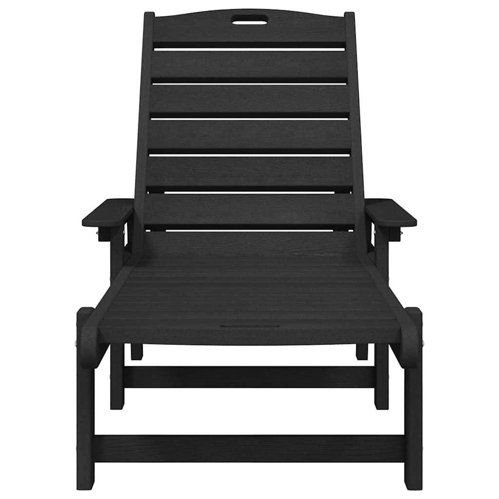 PANGIVO - Transat Noir HDPE 195,5 x 53 x 98,5 cm - PANGIVO - Image 4