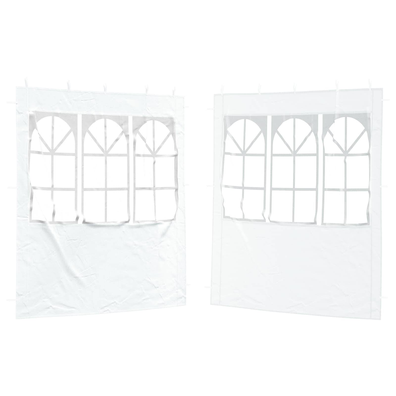 Parois de tente de fête PE blanc 200 x 195 cm - PANGIVO - Image 2