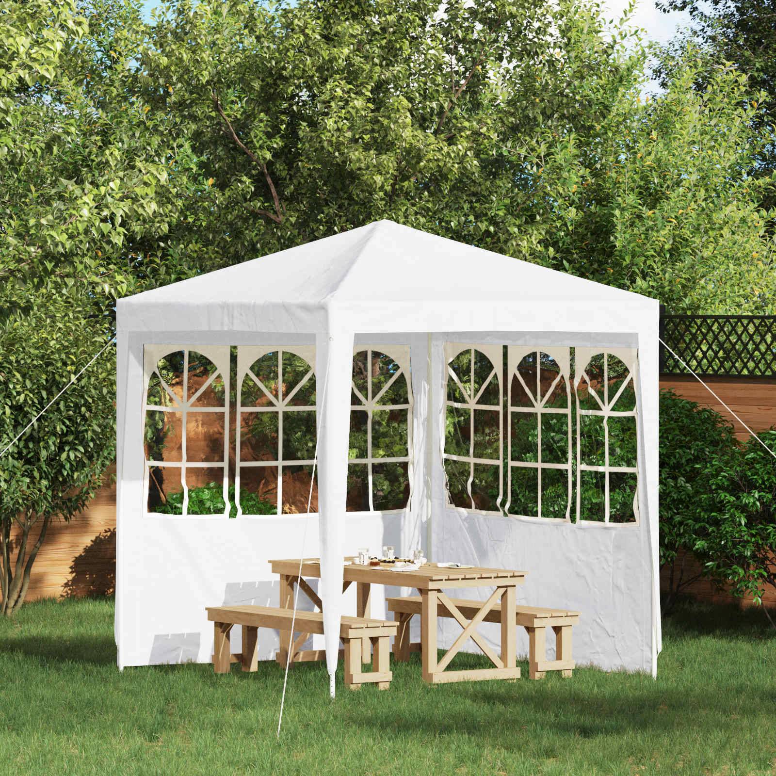 Parois de tente de fête PE blanc 200 x 195 cm - PANGIVO - Image 1