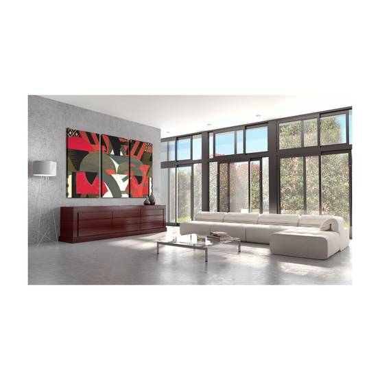 Tableau Imprimé "Formes Abstraites" 80 x 120 cm - Image 2