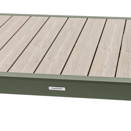 Hesperide - Table de jardin extensible coulissante "Évasion" effet bois lin & vert laurier 10 places lates en aluminium - Hespéride - Image 10