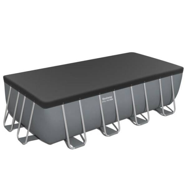 Bestway - Kit Piscine hors sol tubulaire BESTWAY - Steel Pro Max™ - 488 x 244 x 122 cm - Rectangulaire (Filtre a cartouche, bâche, éch - Image 5