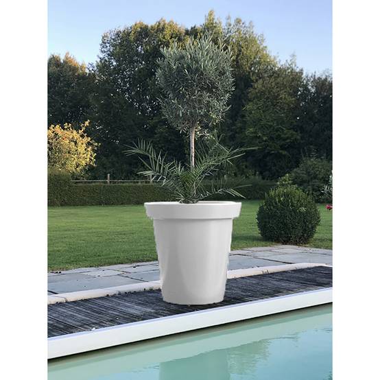Pot de fleurs rond xxl delight 200l - lot de 2 - plast'up rotomoulage - Image 2