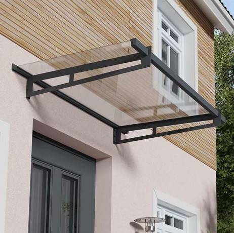 Canopia by Palram - Canopia Marquise de porte Bremen Gris 150 X 93.5 - Image 2