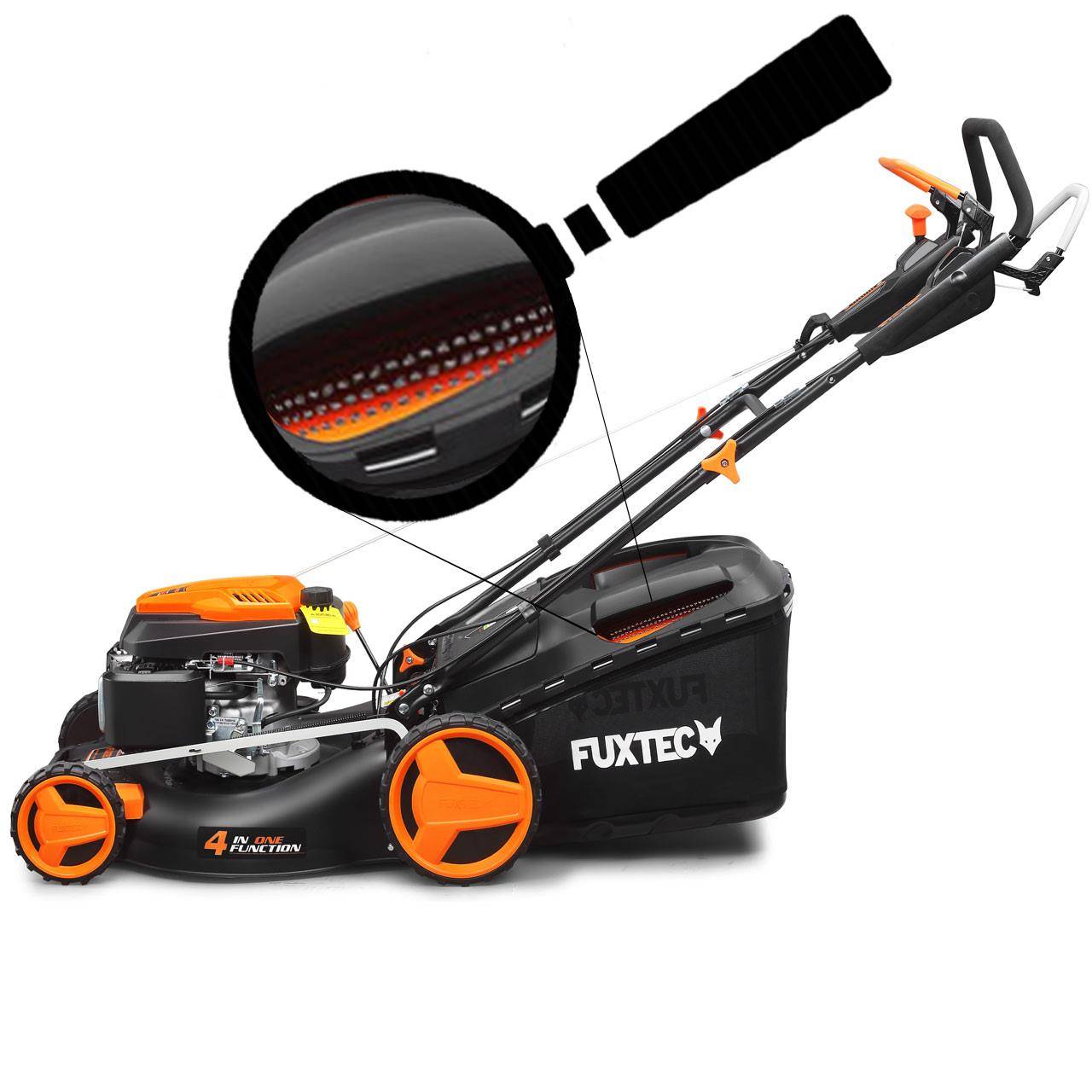 FUXTEC - Tondeuse thermique autotractée 6CV, 51cm, 60L, vitesse réglable – FX-RM5196PRO – Fuxtec - Image 9