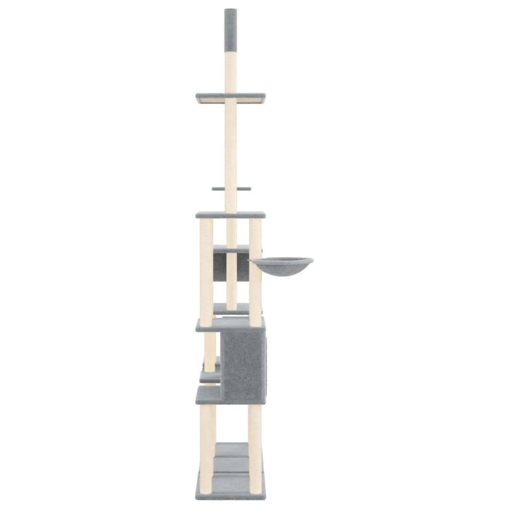 Vidaxl - Arbre à chat avec griffoirs en sisal Gris clair 279 cm vidaXL 171616 - Image 5