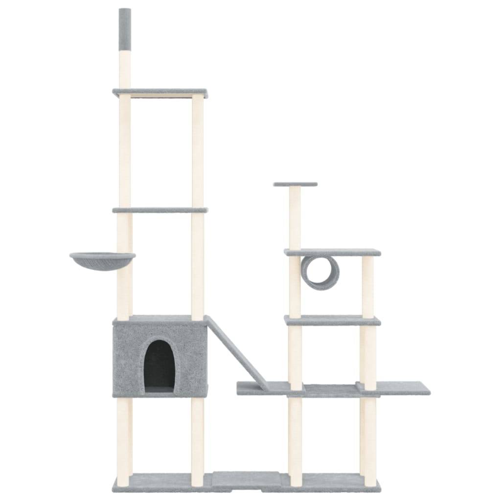 Vidaxl - Arbre à chat avec griffoirs en sisal Gris clair 279 cm vidaXL 171616 - Image 7