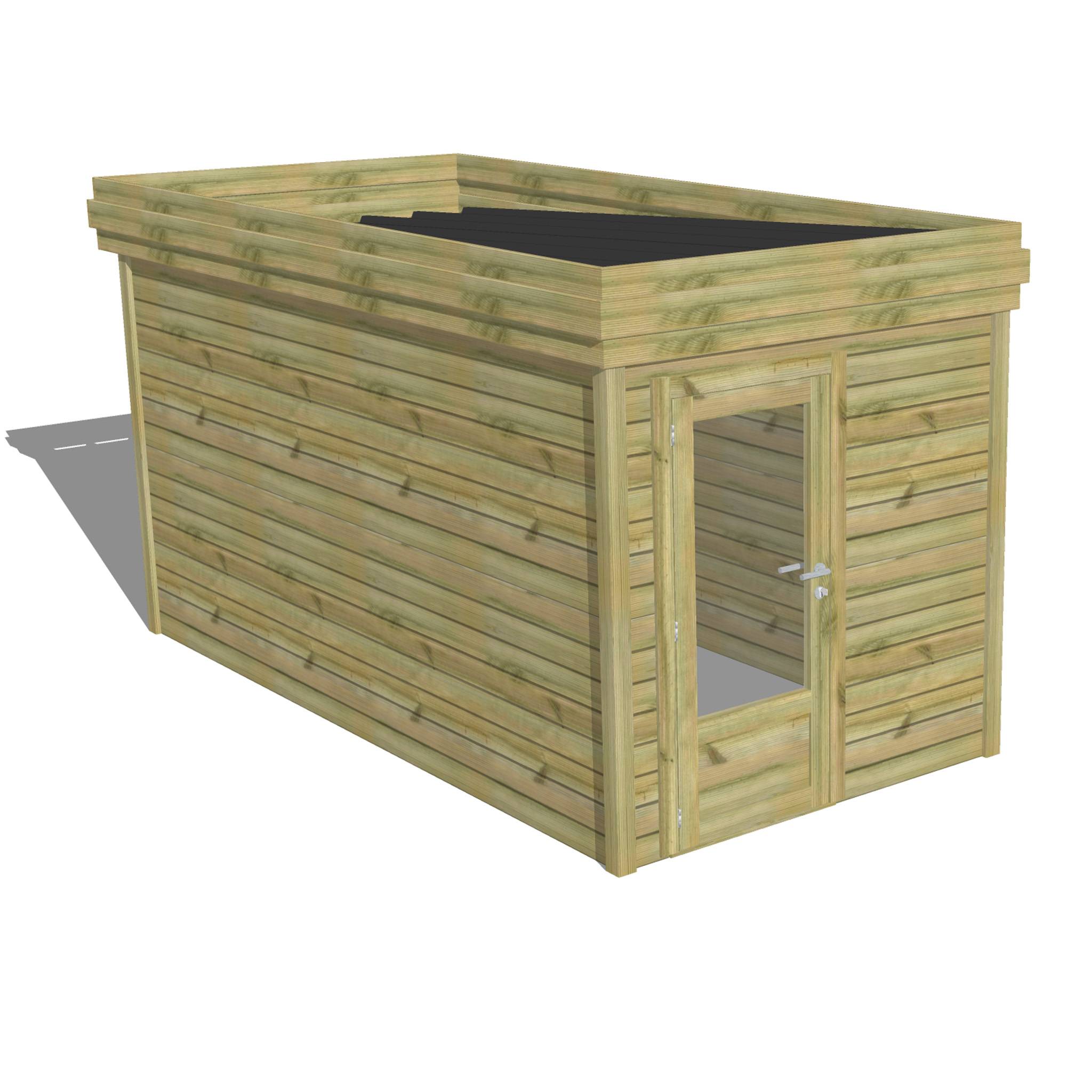 Abri Français - ABRI DE JARDIN bois autoclave 27mm - 2,14x4,34m / 9m2 - Bac acier - Abri Français - Image 1
