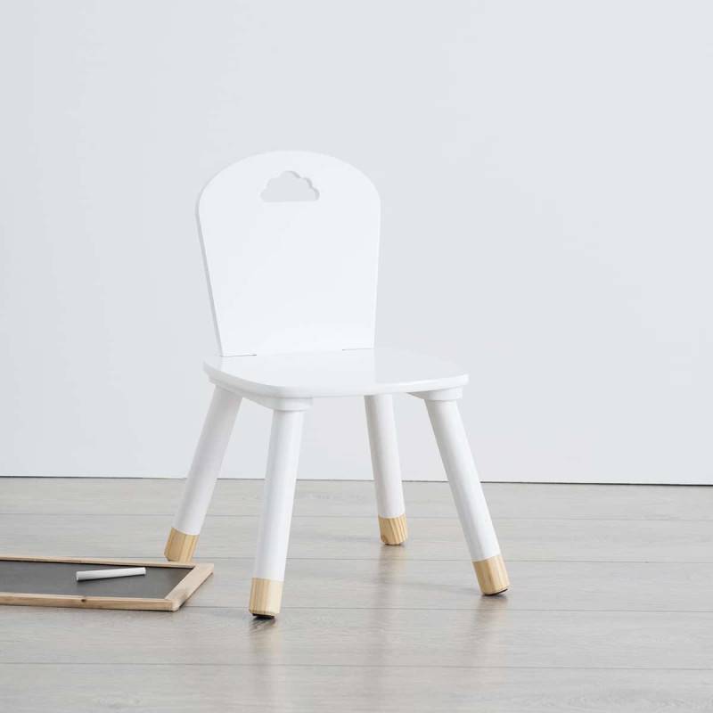 Chaise enfant blanche collection douceur Atmosphera - Image 4