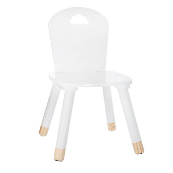 Chaise enfant blanche collection douceur Atmosphera - Image 1