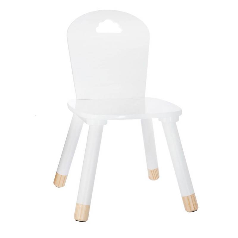Chaise enfant blanche collection douceur Atmosphera - Image 1