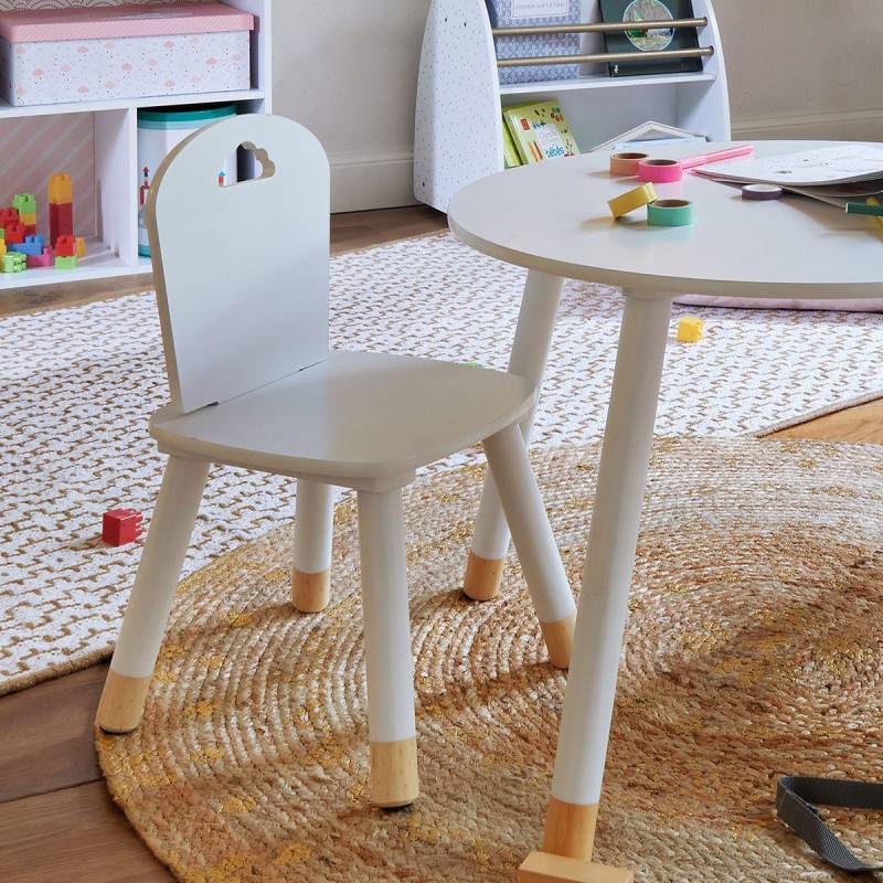 Chaise enfant blanche collection douceur Atmosphera - Image 2