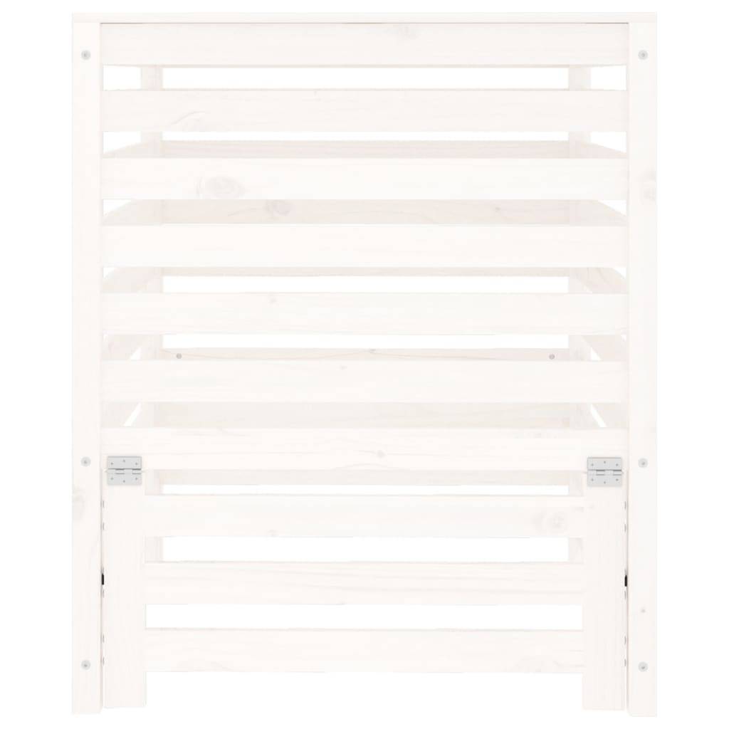 ComfortXL - Grand composteur de jardin bois de pin massif 680L pour recyclage déchets Blanc – ComfortXL Outdoor Living - Image 5