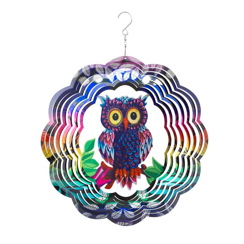 Mobile à suspendre métal - Icare - Hibou flashy 3D - Image 1