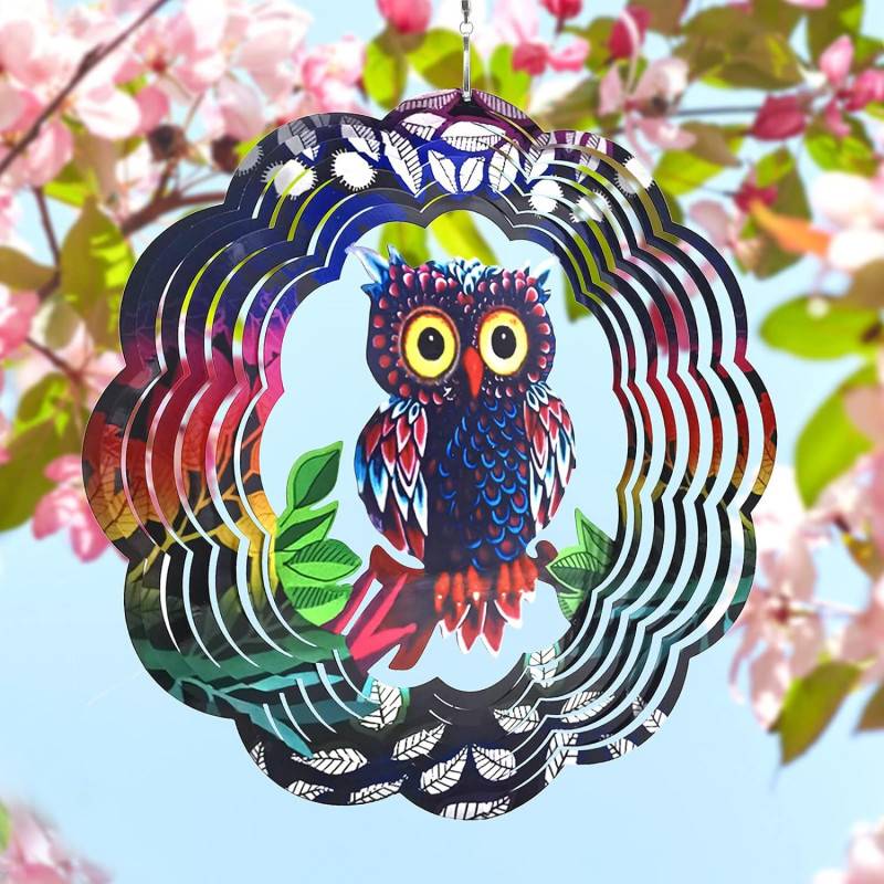Mobile à suspendre métal - Icare - Hibou flashy 3D - Image 2