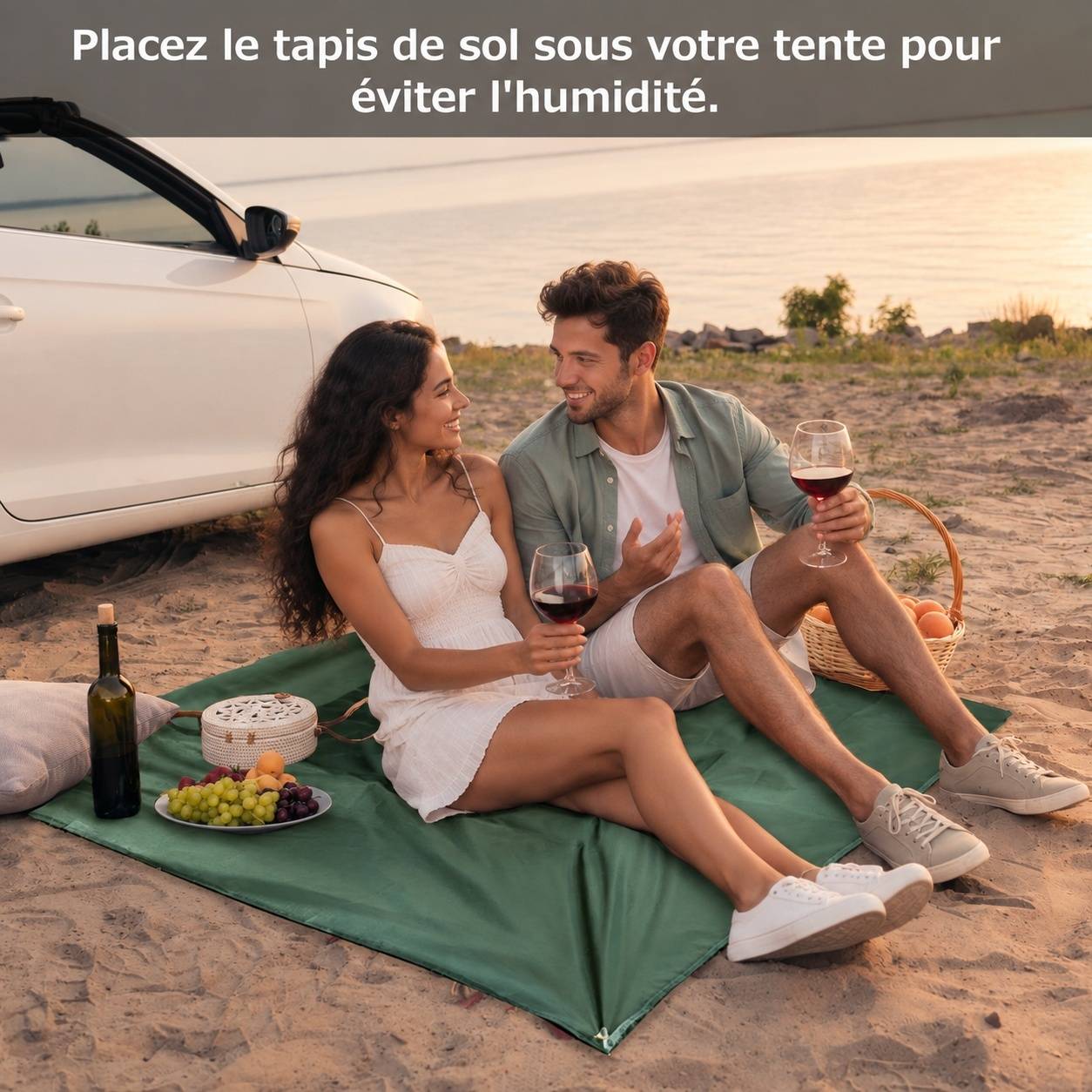 Tapis de Sol Imperméable Pliable Léger pour Camping Randonnée Extérieur - Image 7