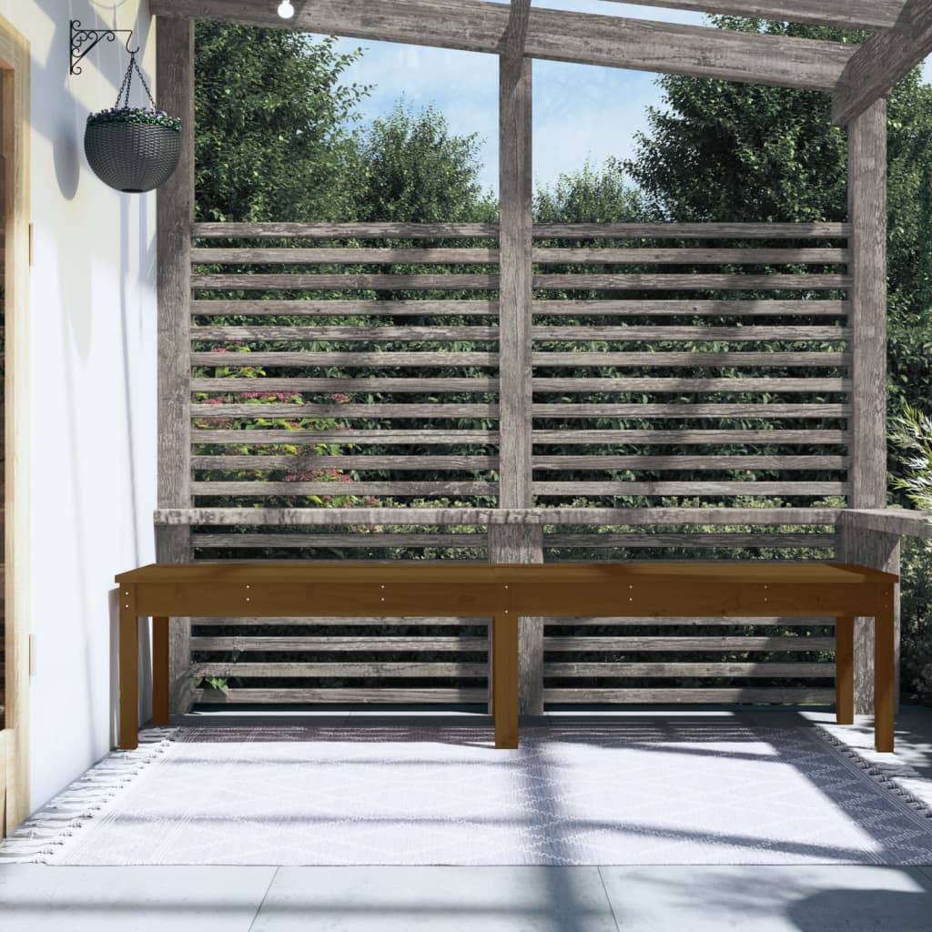 Maison Chic - Banc de jardin - Banc d'extérieur - Banquette à 2 places marron miel 203,5x44x45cm bois de pin - Image 3