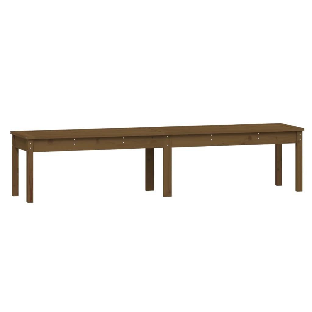 Maison Chic - Banc de jardin - Banc d'extérieur - Banquette à 2 places marron miel 203,5x44x45cm bois de pin - Image 1