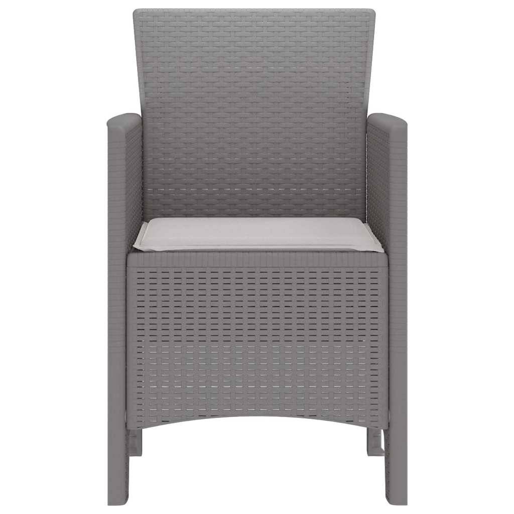 PANGIVO - Chaise de jardin polypropylènes gris clair 53 x 49 x 85 cm, Poids :12.6kg - PANGIVO - Image 6