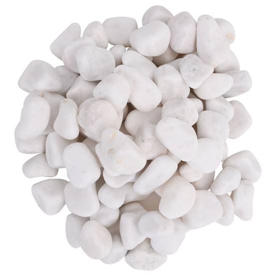Galets Décoratifs Blancs Pierres Polies pour Paillage Jardin Zen & Déco Intérieure 2-5 cm 10 kg - ComfortXL Outdoor Living - Image 4