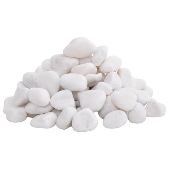 Galets Décoratifs Blancs Pierres Polies pour Paillage Jardin Zen & Déco Intérieure 2-5 cm 10 kg - ComfortXL Outdoor Living - Image 3