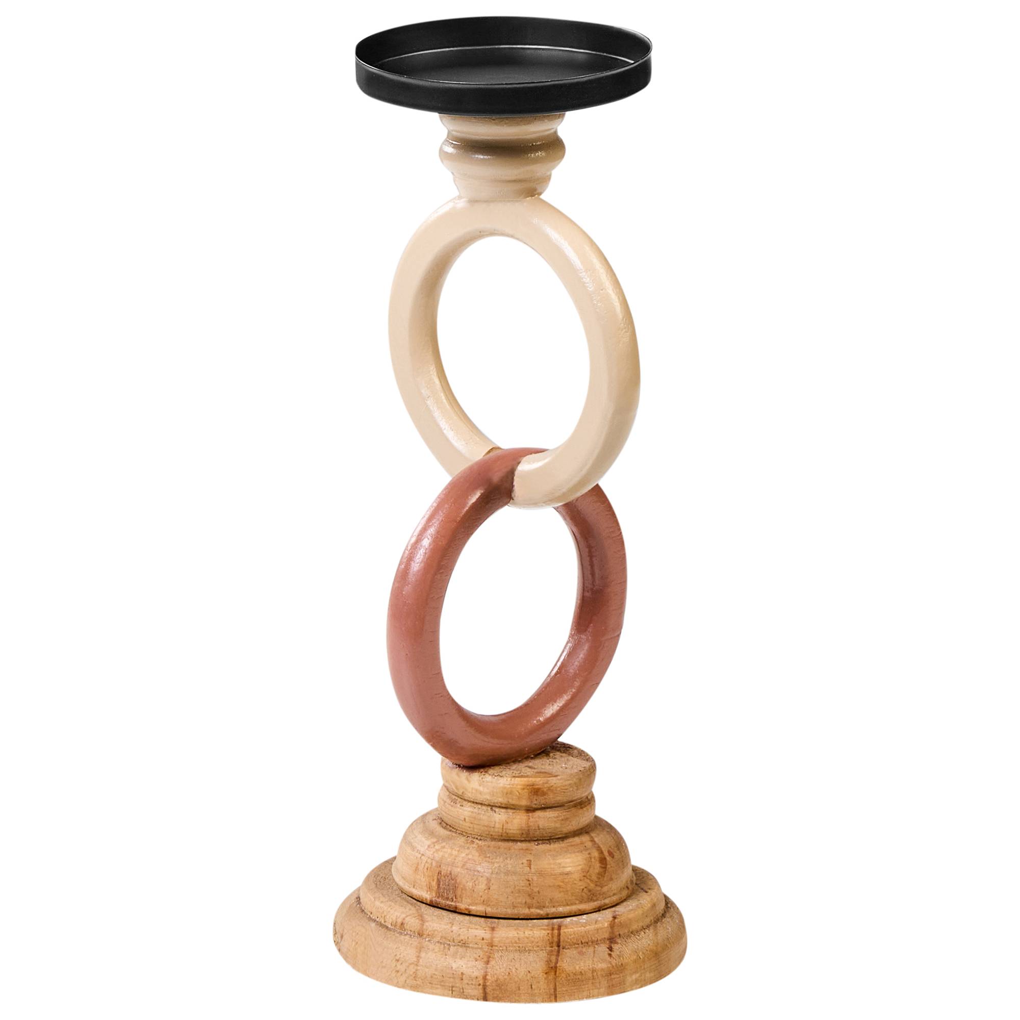 Beliani - Bougeoir Bois de pin Multicolore WATERFORD - 11x11x29- Beliani - Image 2
