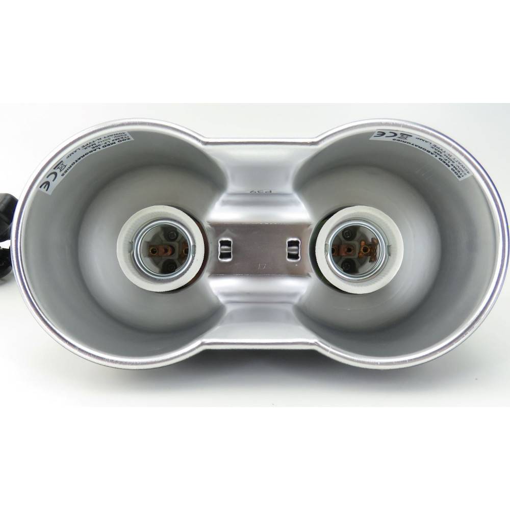 Zoomed - Zoo Med - support de lampe double nano LF-36E combo dome 80 w max total pour terrarium - Image 4